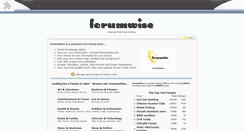Desktop Screenshot of forumwise.com
