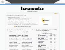 Tablet Screenshot of forumwise.com